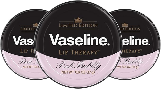 Vaseline LIP THERAPY LIP BALM, 3 PACK, LIMITED EDITION PINK BUBBLY, 0.6 OZ - Image 5